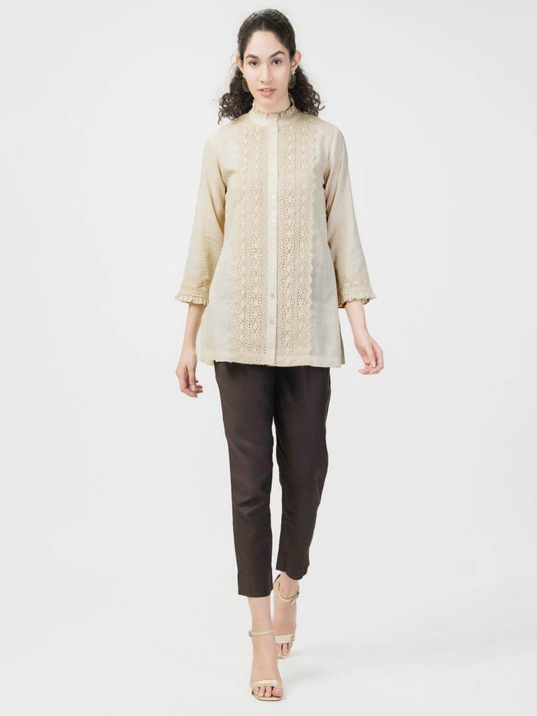 Lace Linen Shirt view 2