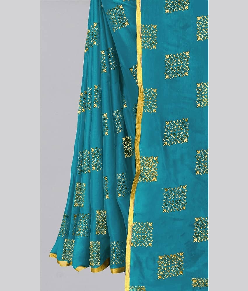 Rhey Chiffon Printed Saree With Unstitched Blouse Piece ( Grey ) view 2