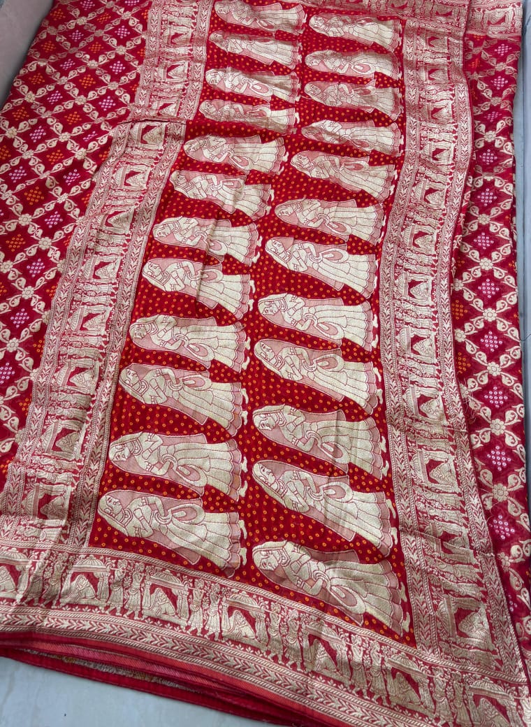 Georgette handloom saree view 2