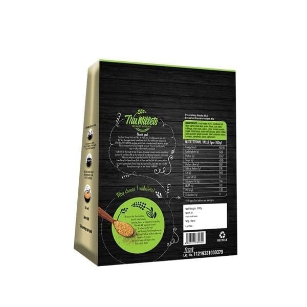 Trumillets Instant Kodo Millet Veg Pulao Mix With Rice | Traditional Masalas Mix | Ready to Cook | Tasty Ready to Eat Veg Pulao | No Artificial Colors | No Palm Oil (Each 200 Gm Pack of 2) view 2
