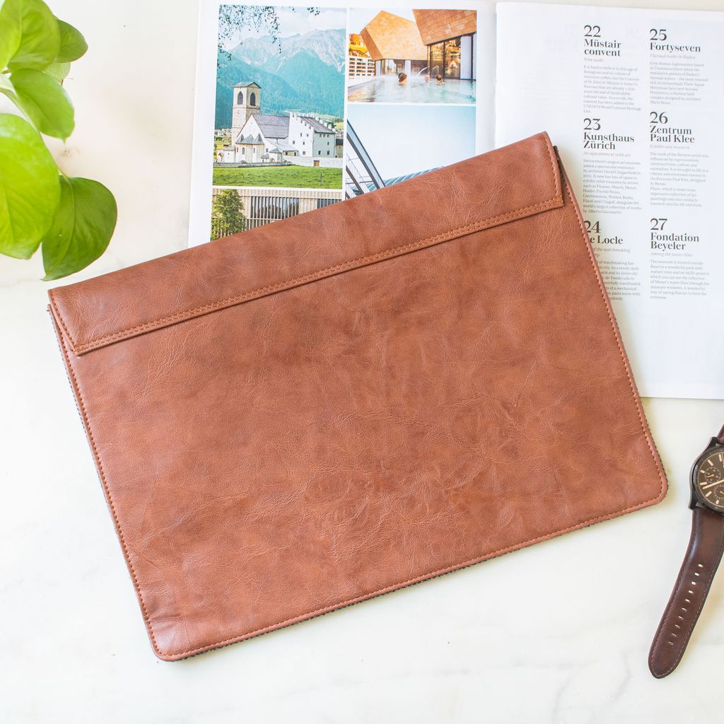 Zeus Macbook Sleeve / Laptop Sleeve (Slate Grey Twill) view 2