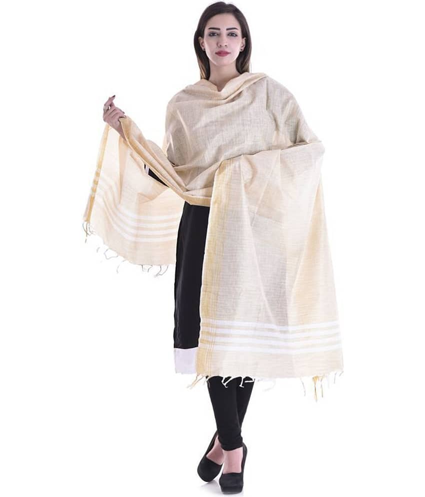 Apratim Beige Bhagalpuri Silk Dupatta view 2