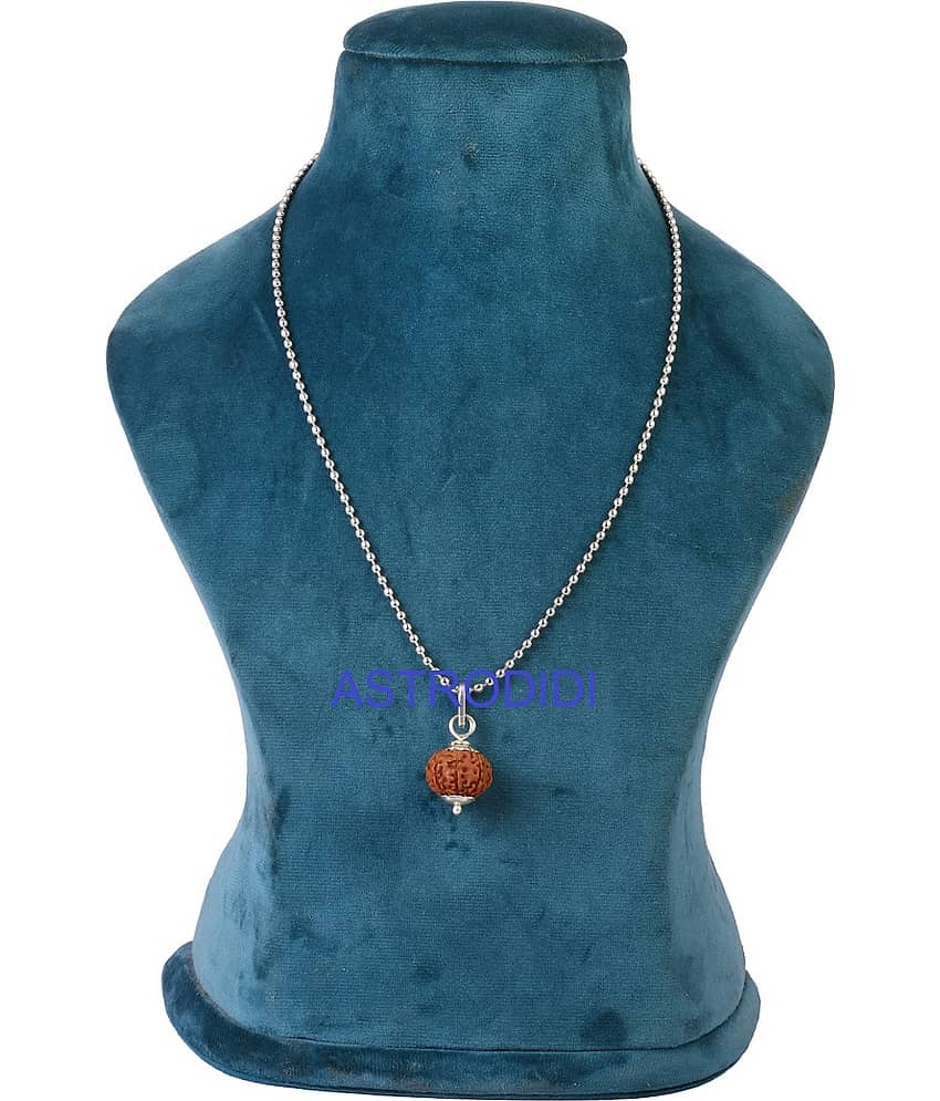 Astrodidi 7 Mukhi Rudraksha Pendant / Seven Face Indonesian Java Small Rudraksha with Lab Report view 2