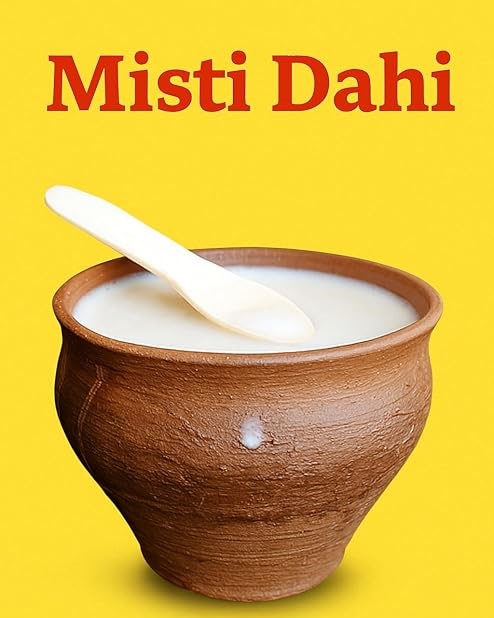 BANGLARMISTI Mishti Dahi - Traditional Lal Mitha Doi in Clay Pot, Bengali Sweets , 500gram pack view 2