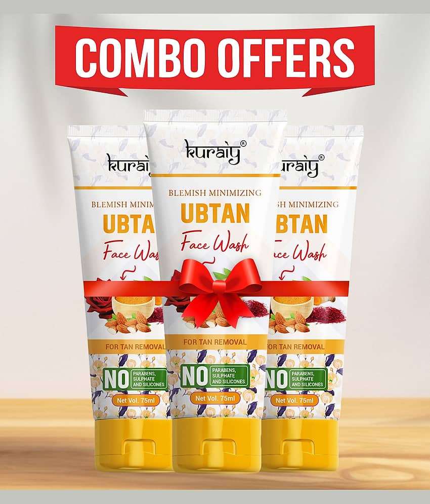 KURAIY Face Wash Cream Deep Moisturizing Cream Face wash Tube pack of 3
