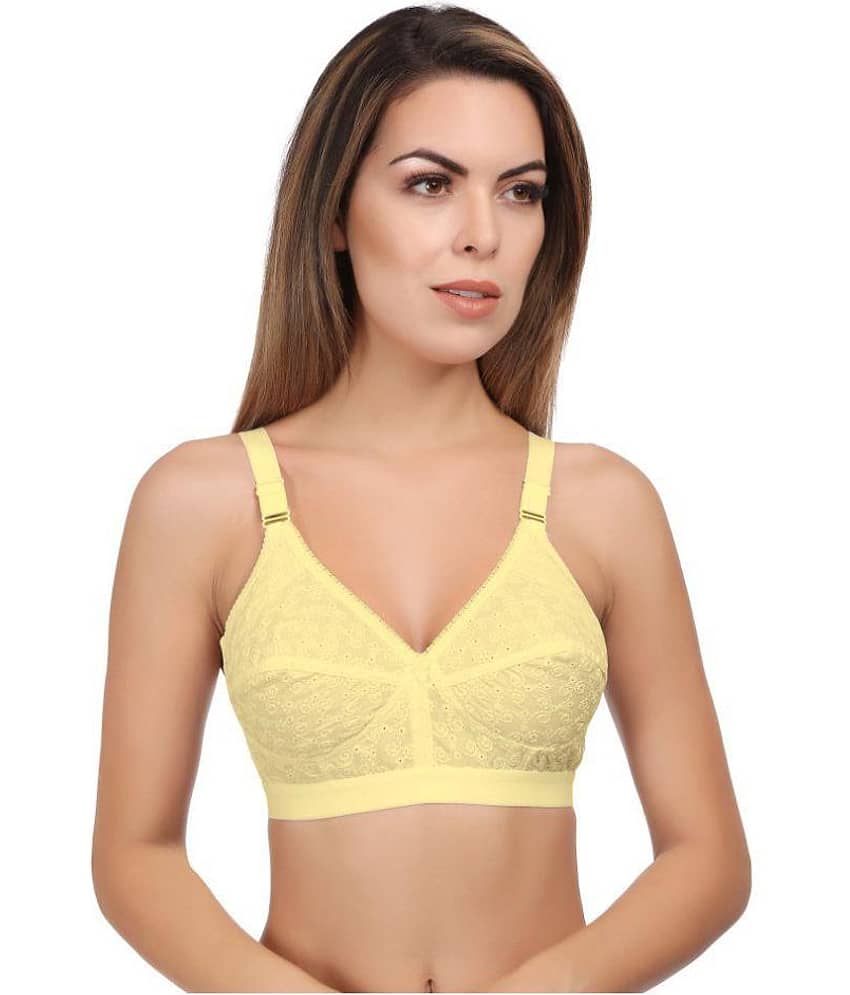 Eve's Beauty Pack of 2 Cotton Non Padded Women's Bralette Bra ( Multi Color ) view 2