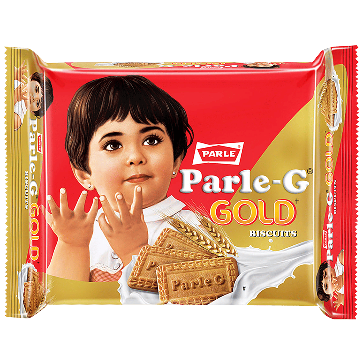 Parle G Gold - Gluco Biscuits, 200 G Pouch view 2