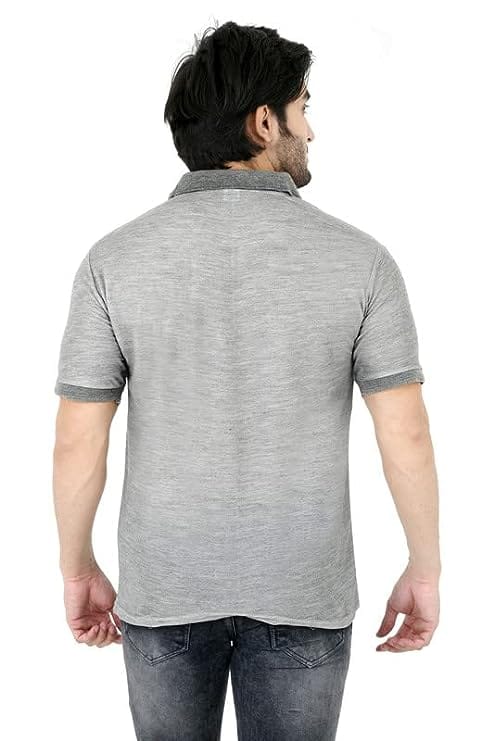 Men Polo Collar Neck Casual T-Shirt view 2