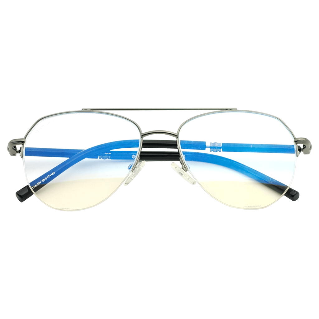 Aviator Half Rim Computer Glasses view 2
