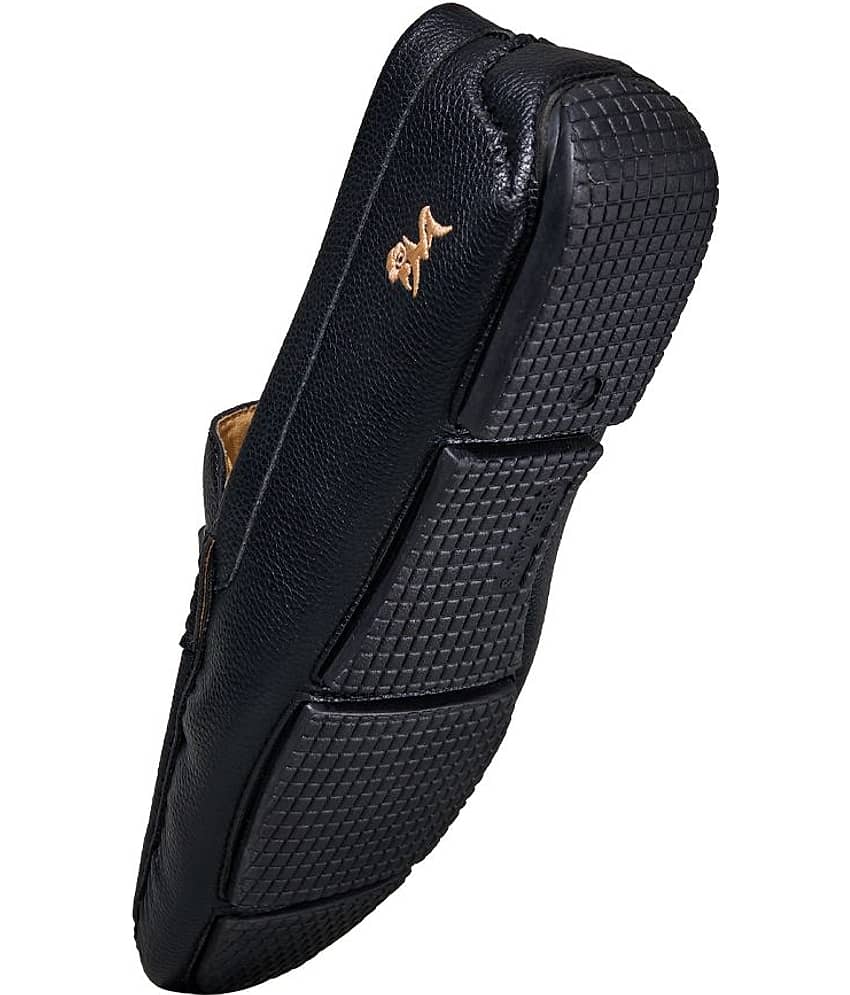 Neemans Dress Loafers Black Men's Driving Shoes view 2