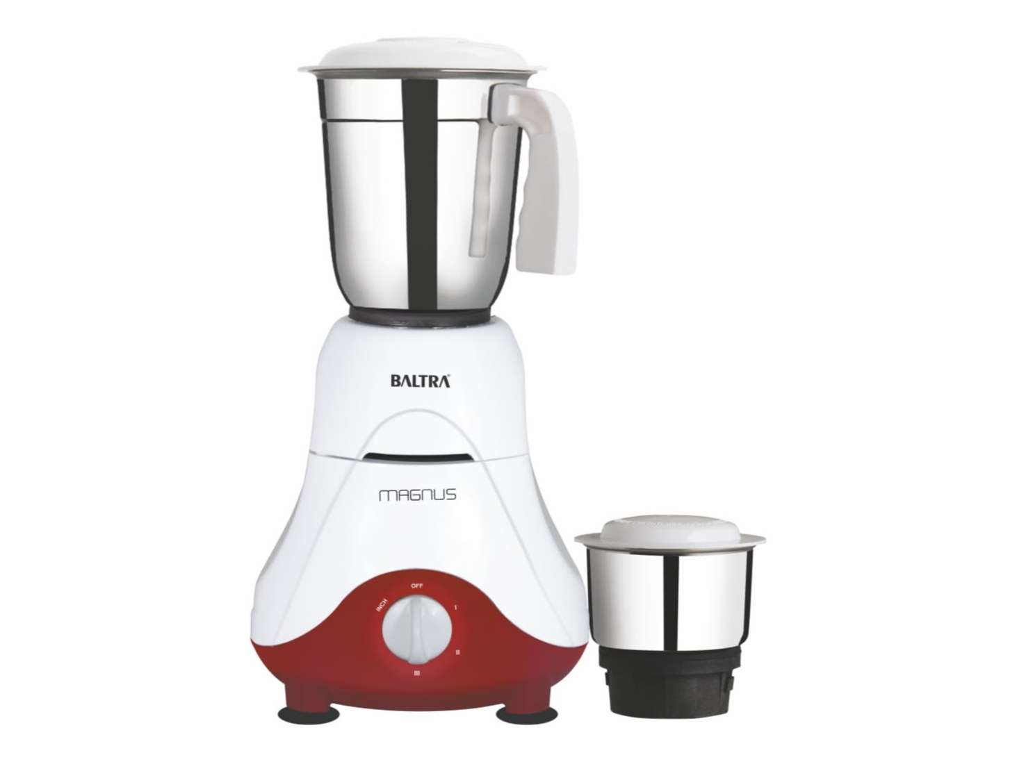 BALTRA Magnus BMG-161 Mixer Grinder 550W, 2 Multipurpose Jars, Powerful Grinding, Adjustable Speed Control, Overload Protection, 2-Year Warranty