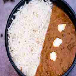 Dal makhani with rice