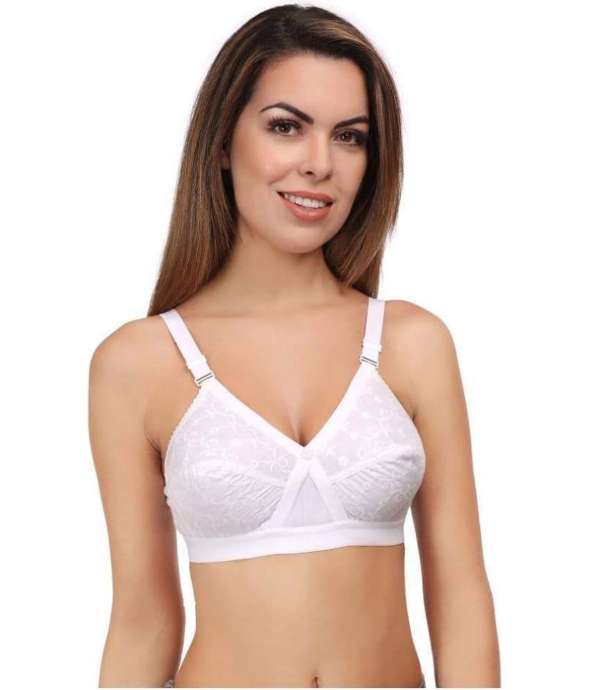 Eve's Beauty Pack of 3 Cotton Non Padded Women's T-Shirt Bra ( Multi Color ) view 2
