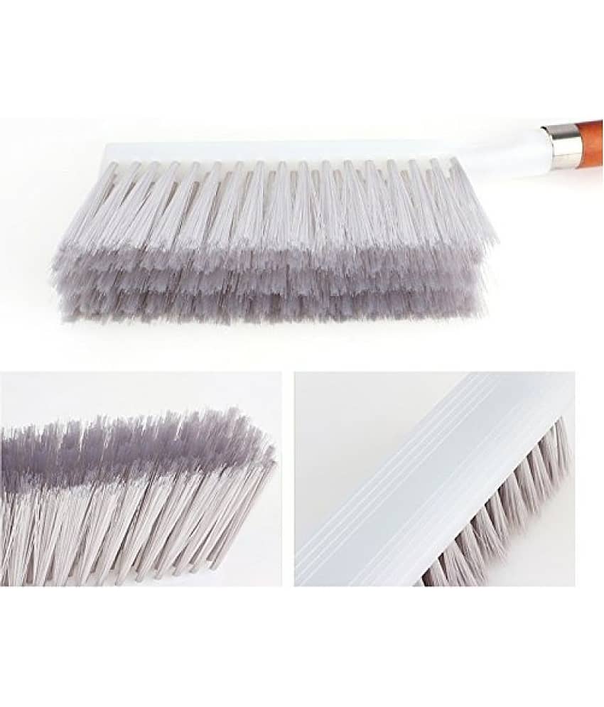 Hard & Long Bristles Cleaning Brush for Car Seat Carpet Mats- Plastic Handle view 2