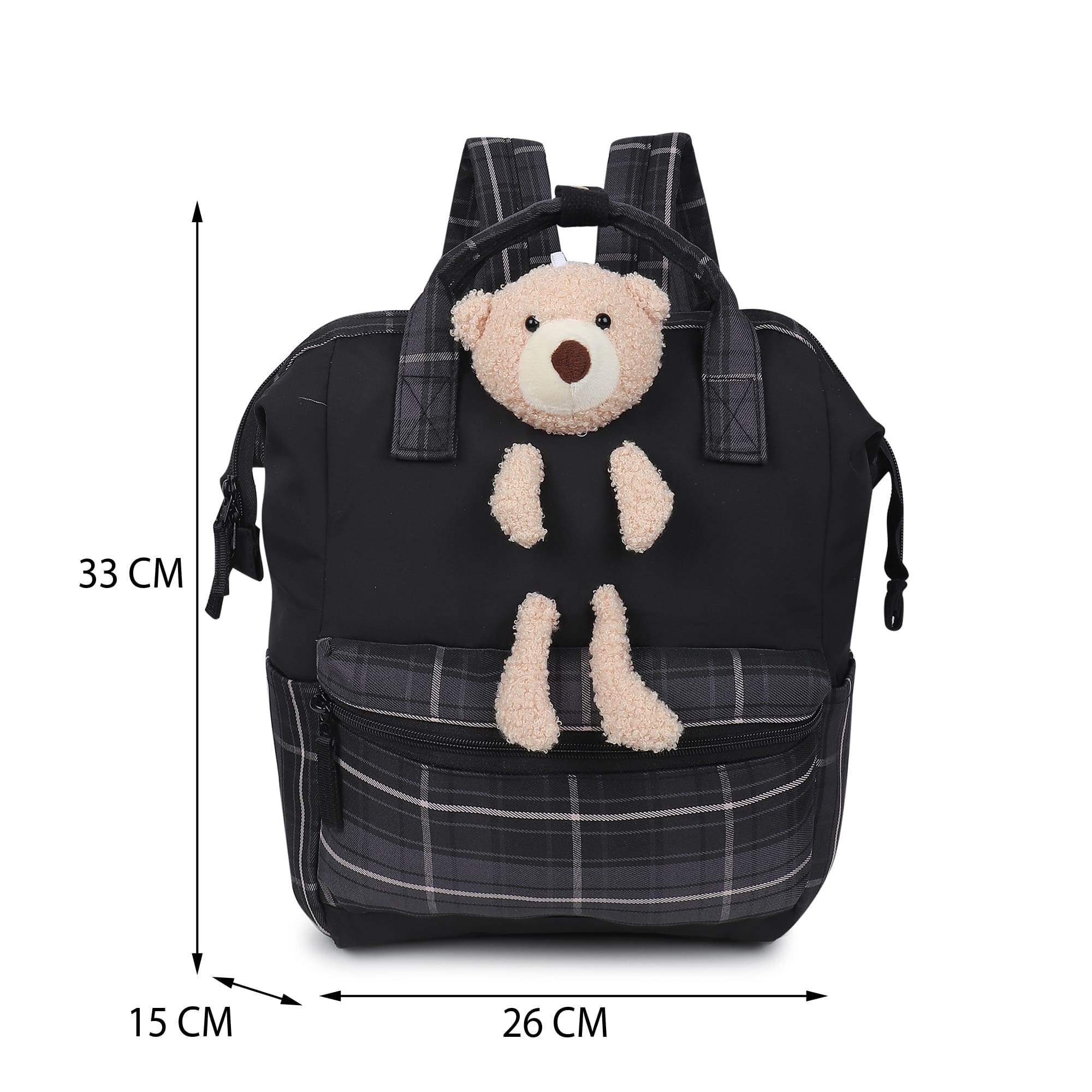 WalkBag Teddy Check / Black view 2