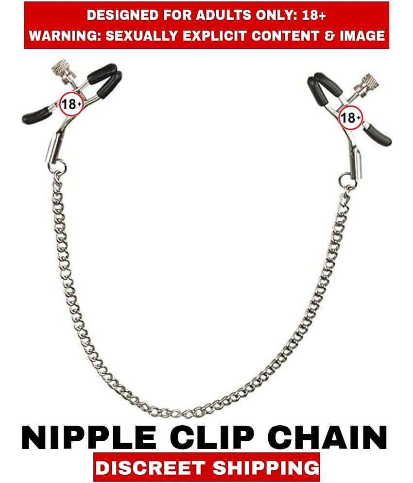 Male Adult sext toy Adjustable Nipple Clamps with Metal Chain Pleasure for Women, Decorative Clip for Pleasure Toys view 2