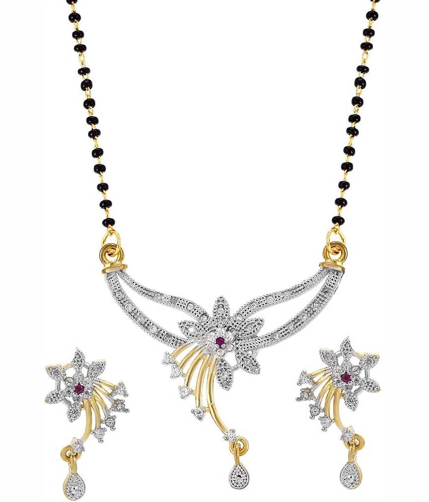 YAJUS - Golden Mangalsutra Set ( Pack of 1 ) view 2