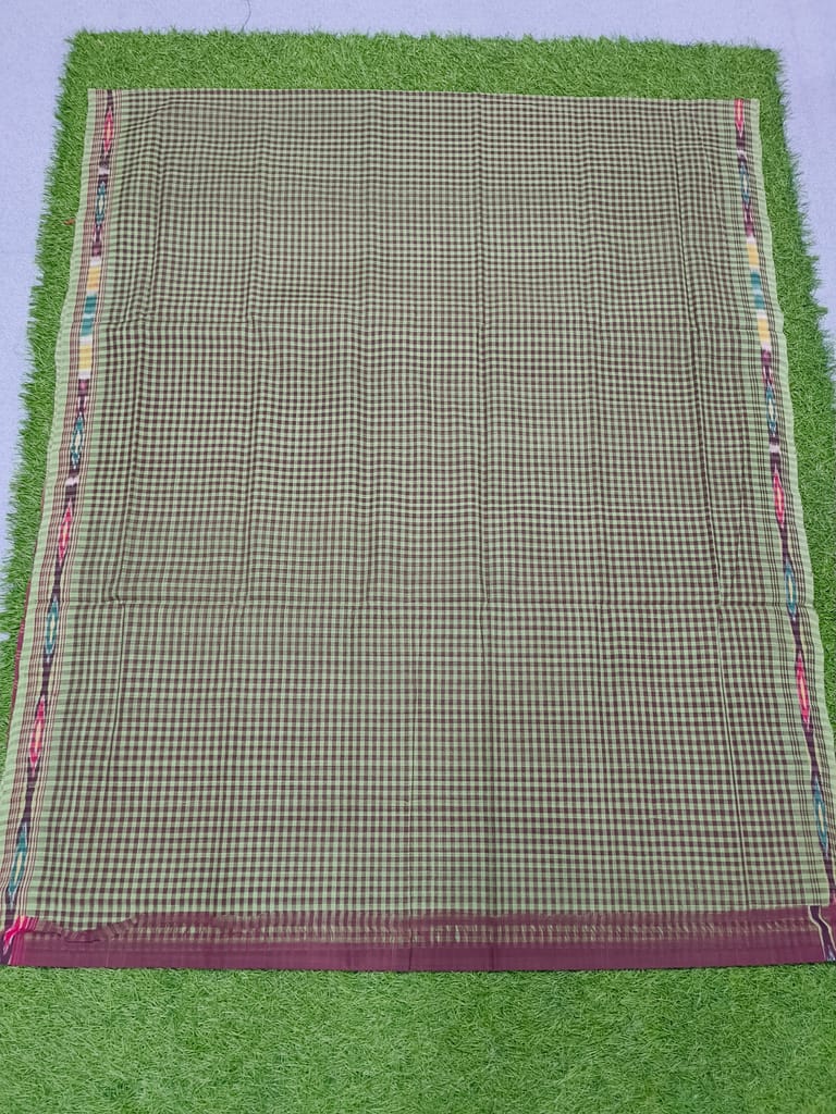 KJ PURAM HANDLOOMS COTTON TIE AND DIE SAREE
