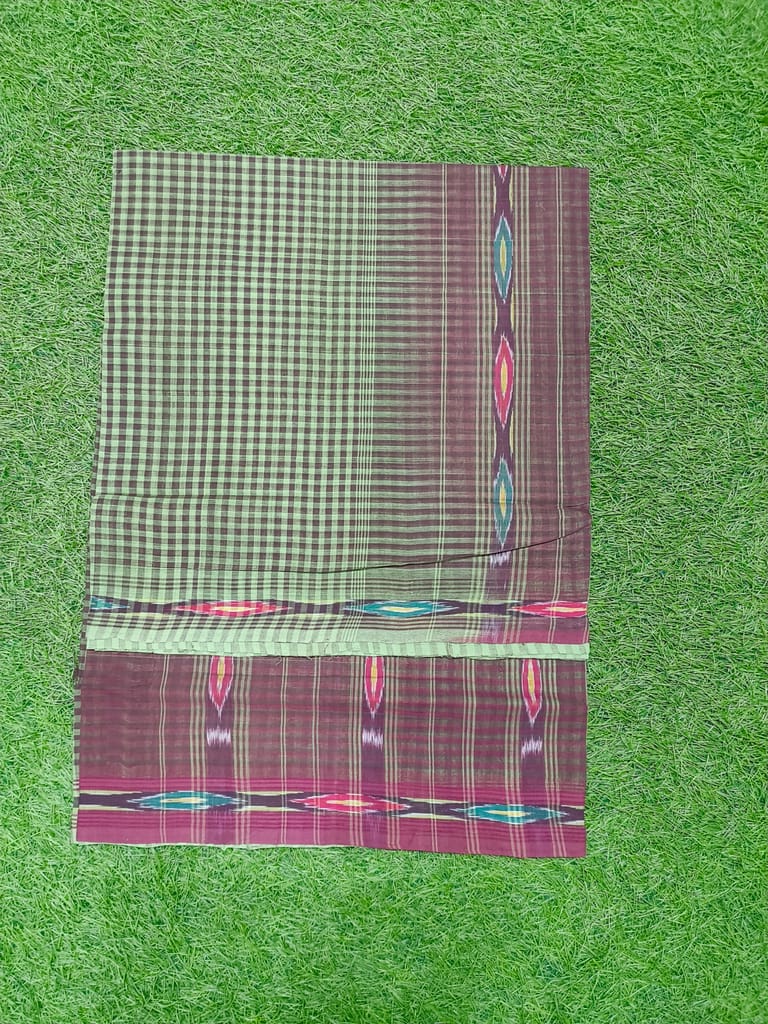 KJ PURAM HANDLOOMS COTTON TIE AND DIE SAREE view 2