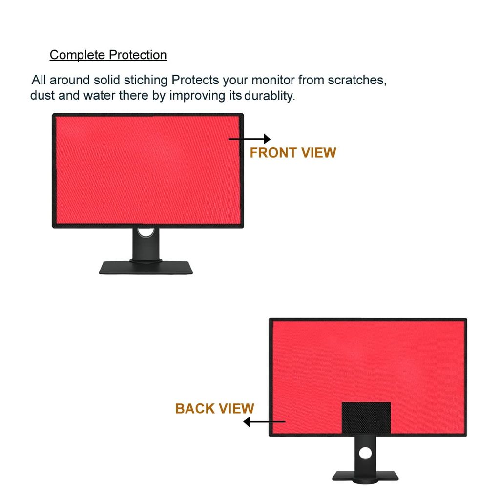 PalaP Super Premium Dust Proof Monitor Cover for BENQ 28 inches Monitor (RED) view 2