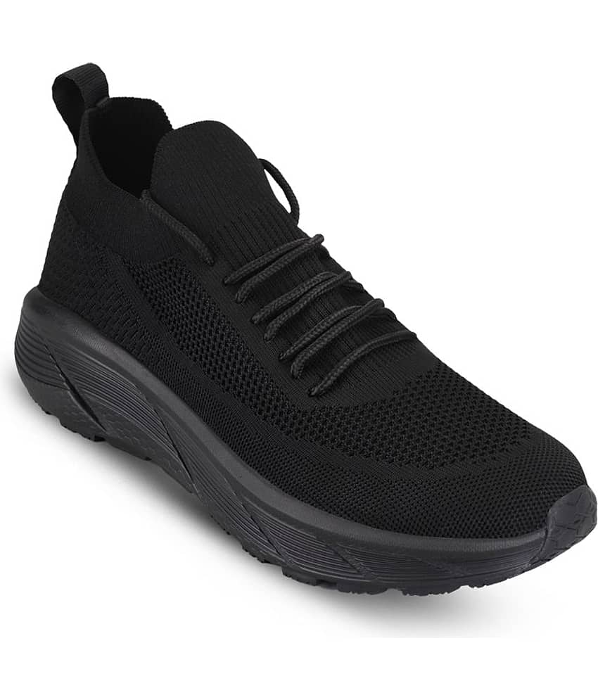 ATOM Black Men's Sports Running Shoes view 2