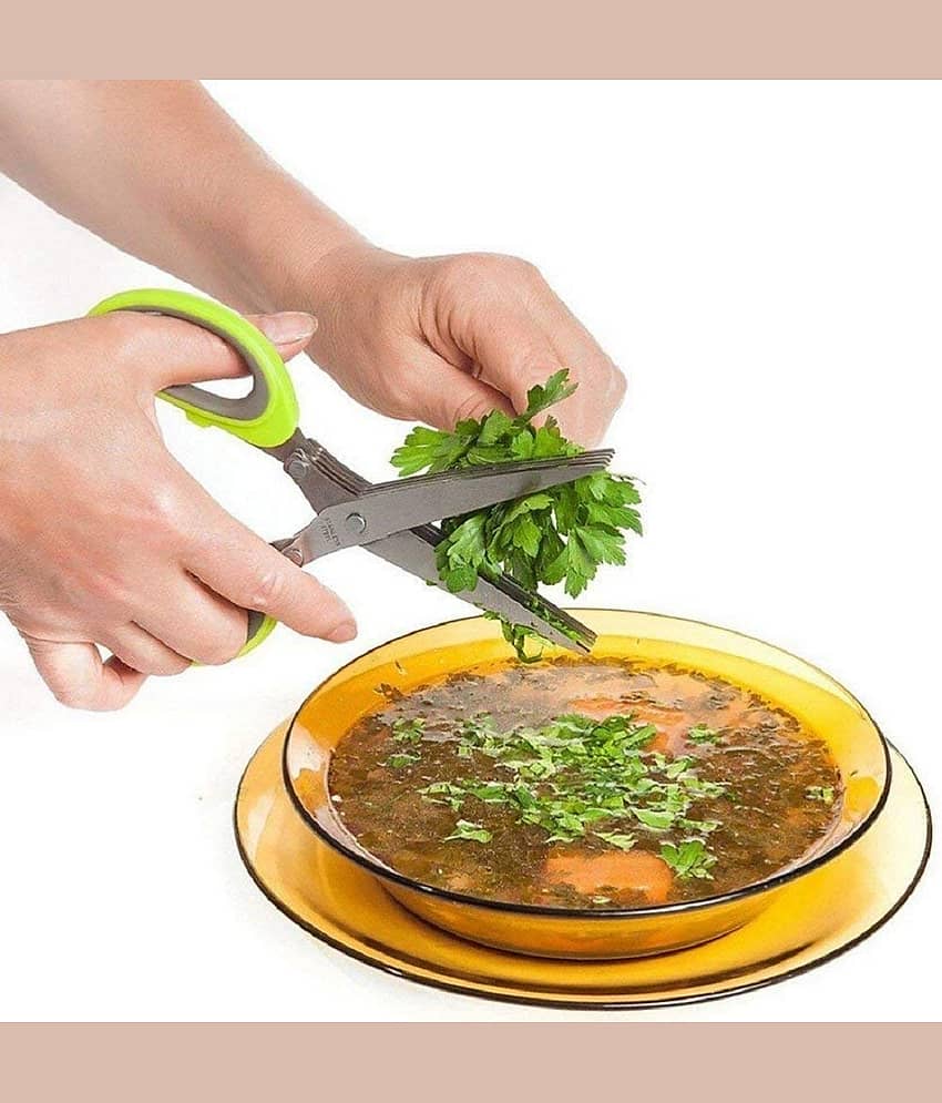 MANDEV Stainless Steel Vegetable Scissors ( Pack of 1 ) view 2