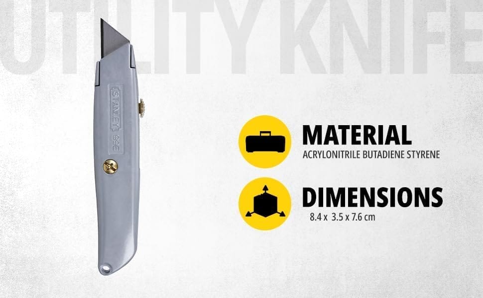 Stanley Knives & Blades Classic 99 Retractable Utility Knife for Home & Professional Use Ideal for Camping, 10-099 view 2