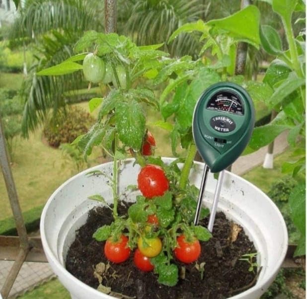 DHRUVINSRI 3-in-1 Soil Tester Plant Moisture Sensor – Measure Moisture, pH, and Light