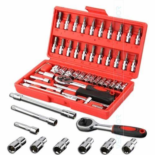 Heavy Duty 46-in-1 Tool Kit for Car, Bike, and Home Maintenance Screw Driver view 2