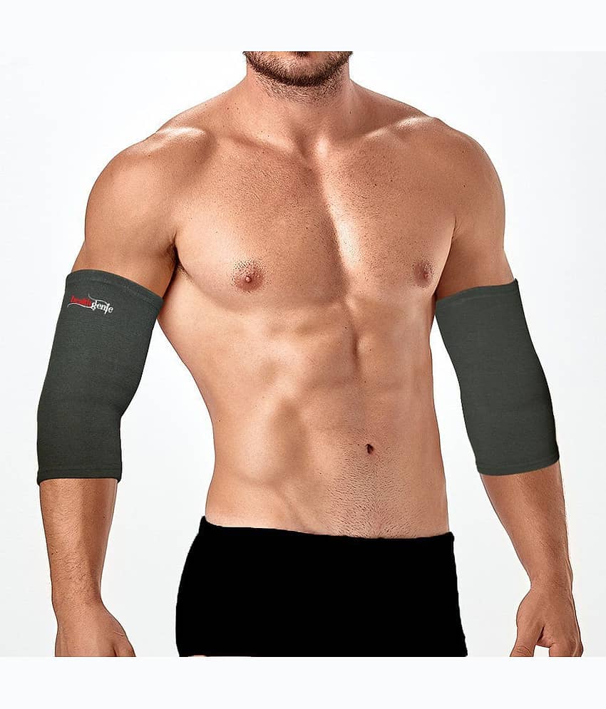 Healthgenie Elbow Support (Grey) - 1 Pair, Medium gym equipment view 2