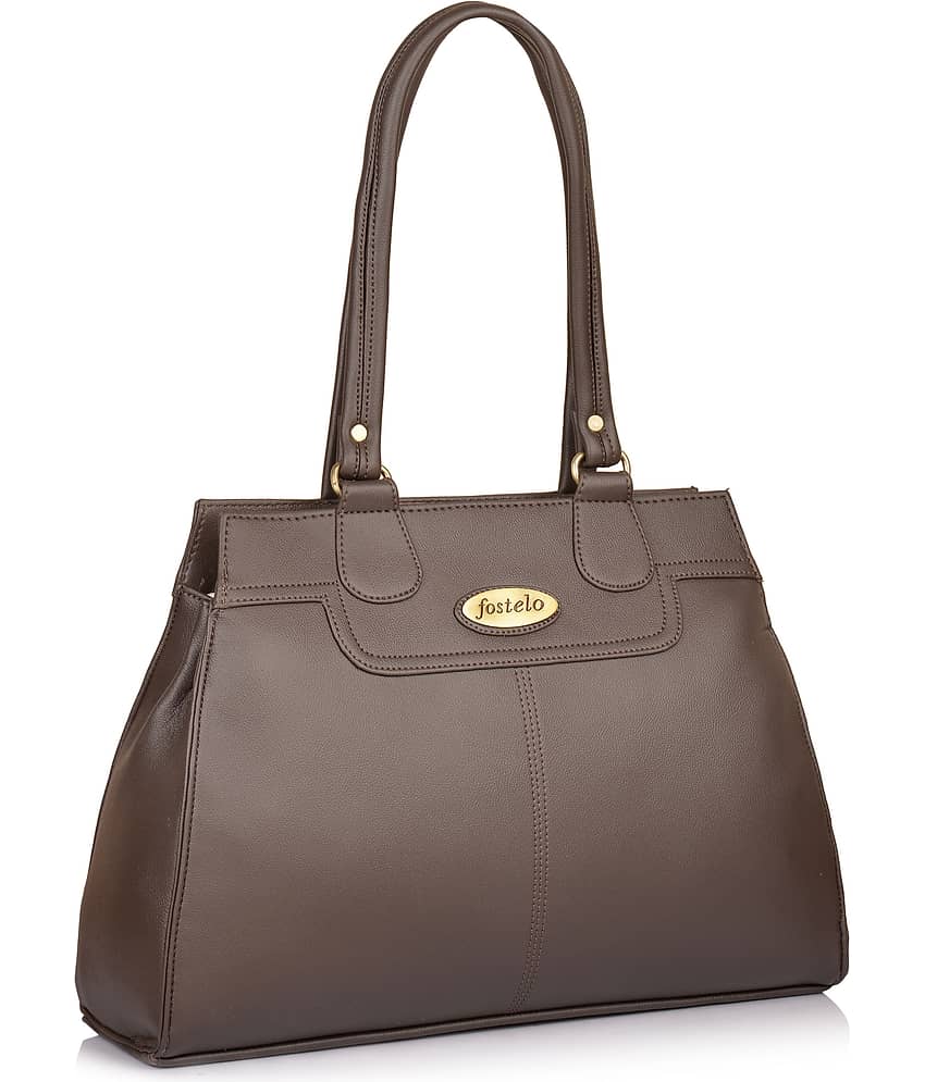 Fostelo Brown P.U. Shoulder Bag view 2