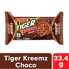 BRITANNIA TIGER KREEMZ CHOCO BISCUIT 33 4GM