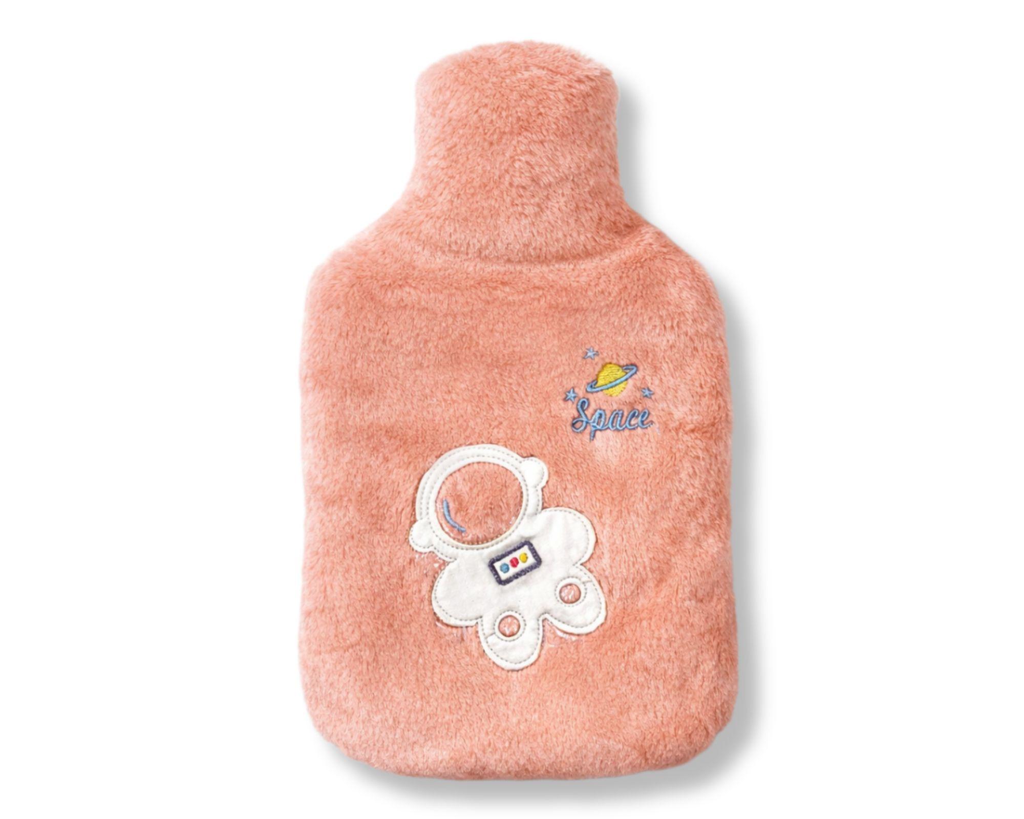 2L Hot Water Bottle with Plush Cover – Leak-Proof Heat Bag for Pain Relief (2000ml)