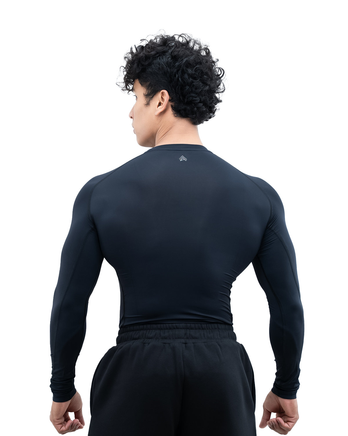 Athflex Men's Full sleeve Ace Compression T-Shirt - Ultra Stretch,premium Nylon Spandex Blend , Moisture-Wicking, Quick-Dry, Breathable, Muscle Fit Activewear for Gym, Fitness, and Sports - crater brown/L view 2