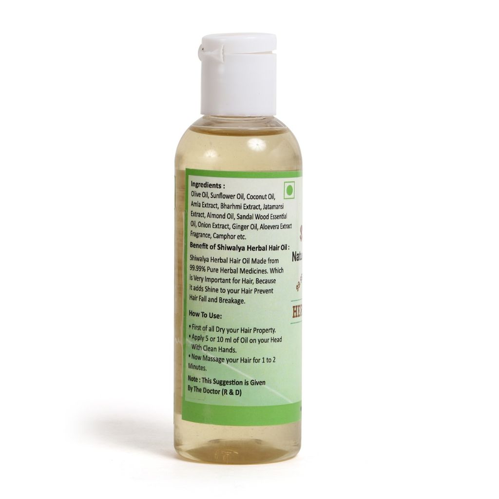 SHIWALYA Herbal Hair Oil For Controlling Hair Fall, Nourishing Oil For Healthy Hair Growth, Paraben & Silicone-Free Suitable For All Hair Types, 100ml view 2