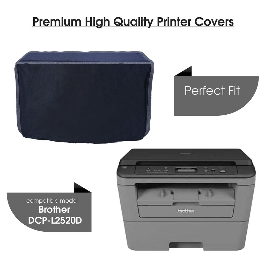 Palap Super Premium Dust Proof Printer Cover for Brother DCP-L2520D(Black- 45.9 x 44.85 x 31.7 CMs) view 2