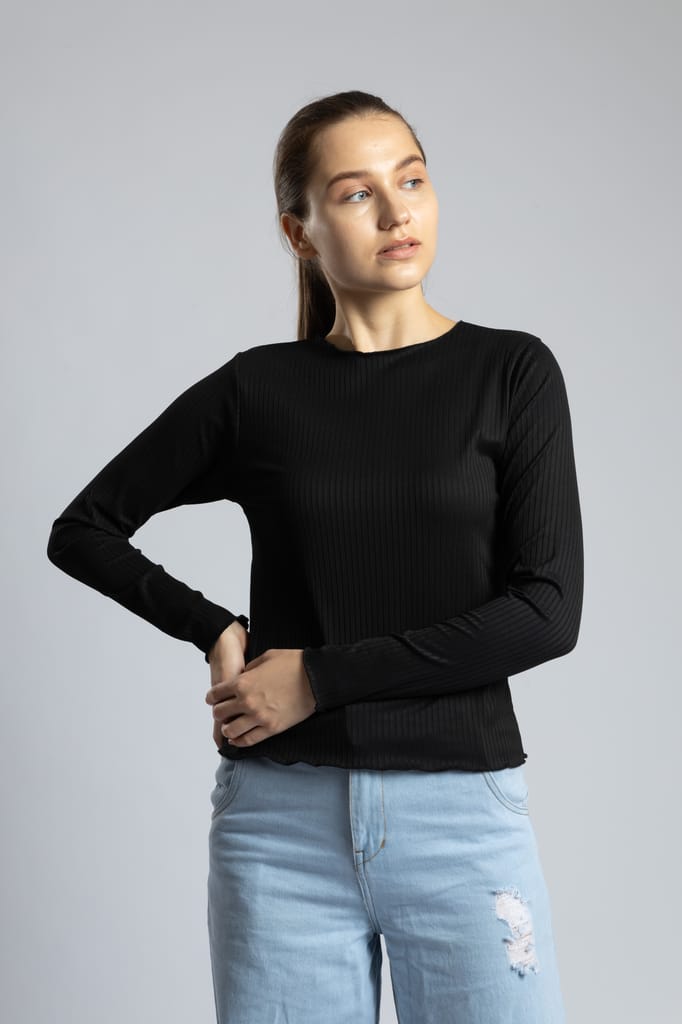 PYR8 Women Babylock Round Neck Full Sleeve Top