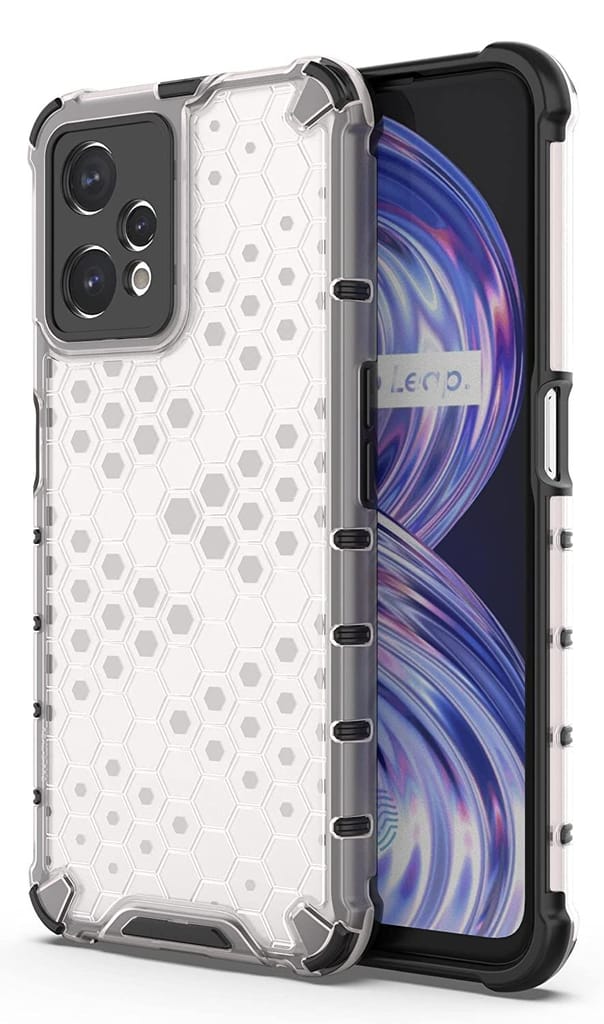 Faircost Hybrid Shockproof Back Cover for REALME 9 PRO 5G Hard Outside Soft Inside- (Polycabonate::Transparent) view 2