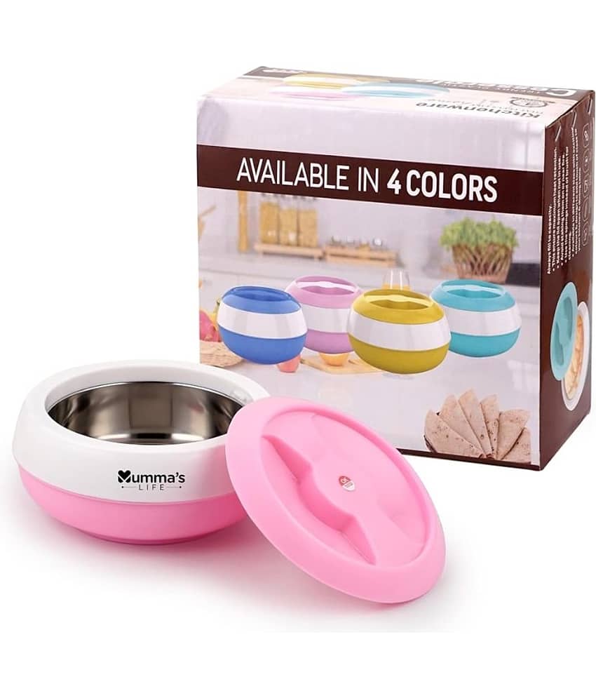 Mumma's Life ‎Insulated Casserole Pink Pink Steel Thermoware Casserole ( Set of 1 , 2200 mL ) view 2