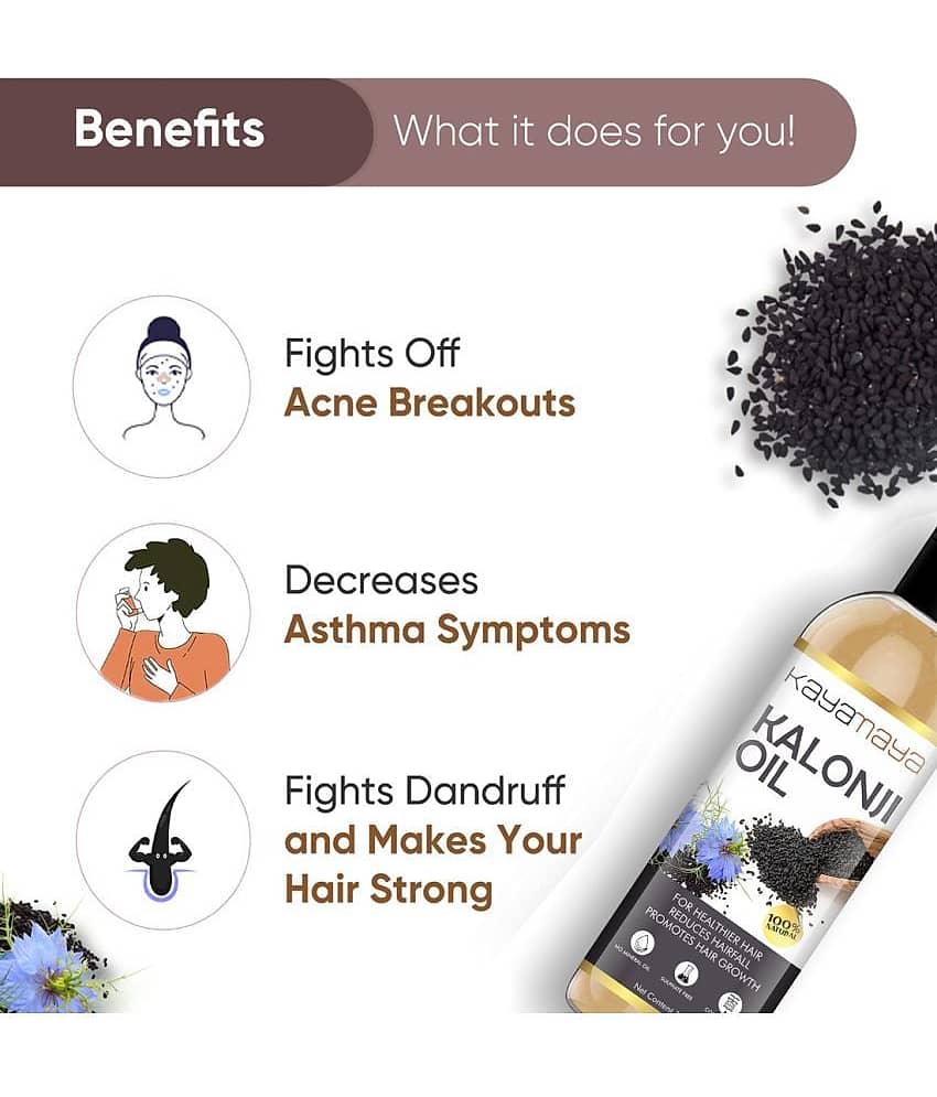 Kayamaya Cold Pressed Kalonji Black Seed Oil hair growth oil 100 mL view 2