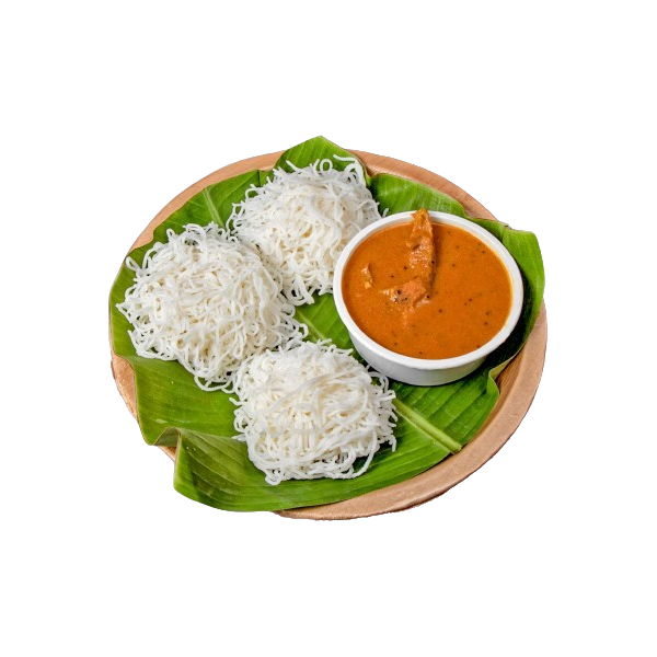 Idiyappam with Chicken Curry 3 Pcs