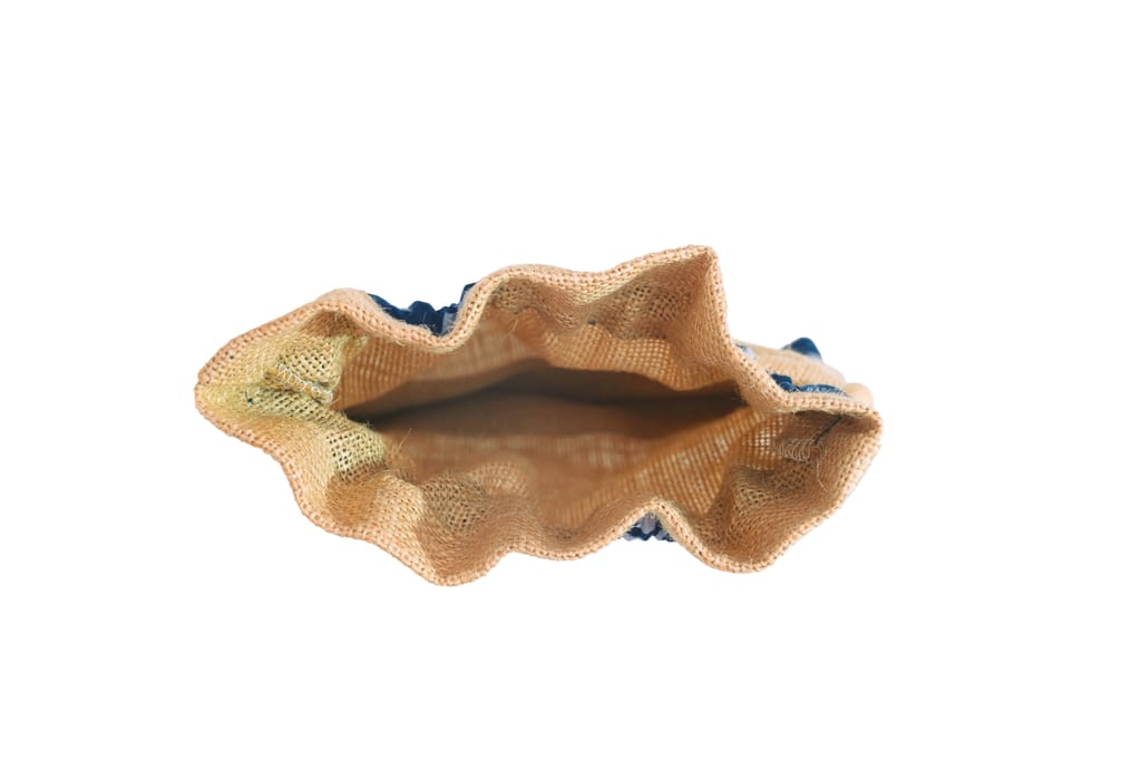 Jute Batwa blue colour view 2