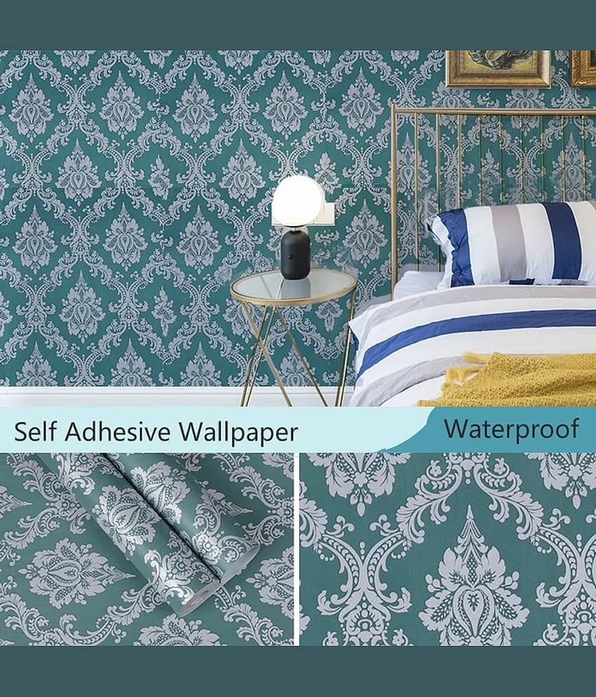 LAAYO Wallpaper & Wall Sticker - Floral Wallpaper ( 45 x 500 ) cm ( Pack of 1 ) view 2