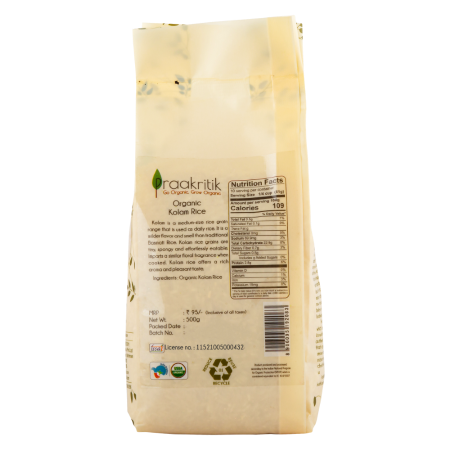 Praakritik Organic Kolam Rice 500 G view 2