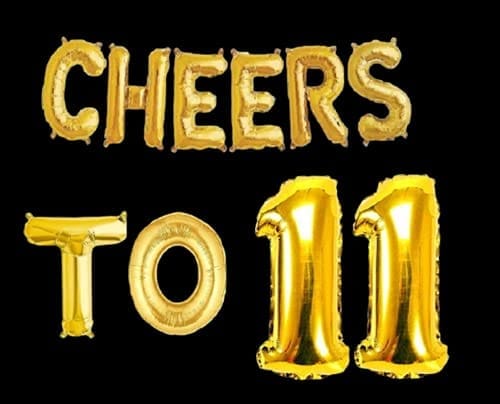 Partyzon Gold Cheers to Birthday Foil Balloon Combo Party Decoration for Anniversary Celebration 16 Inches view 2