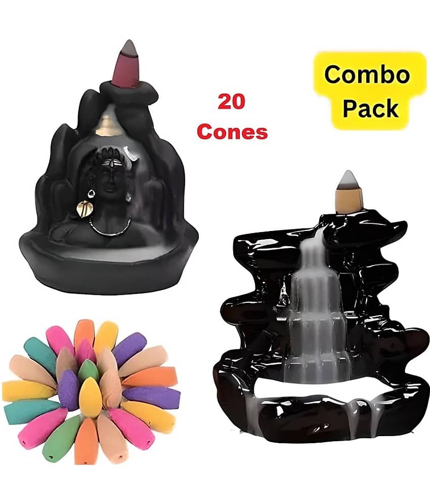 Khushi Enterprises Smoke Backflow Showpiece 12 cm - Pack of 2 view 2