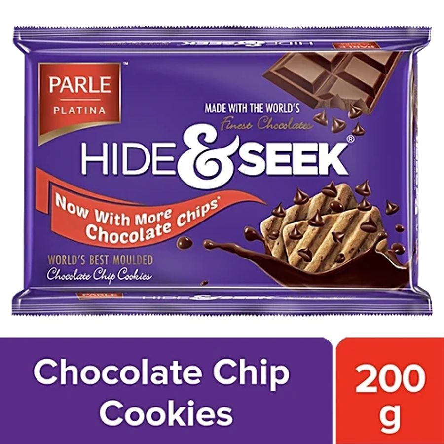 Parle Platina Hide & Seek Chocolate Chip Cookies, 200 g - 200 gm - One pack view 2