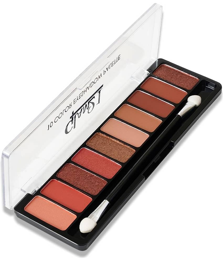 Glam21 10 Color Eyeshadow Palette LongLasting mattes and creamy shimmers 13.5g Shade-04 view 2
