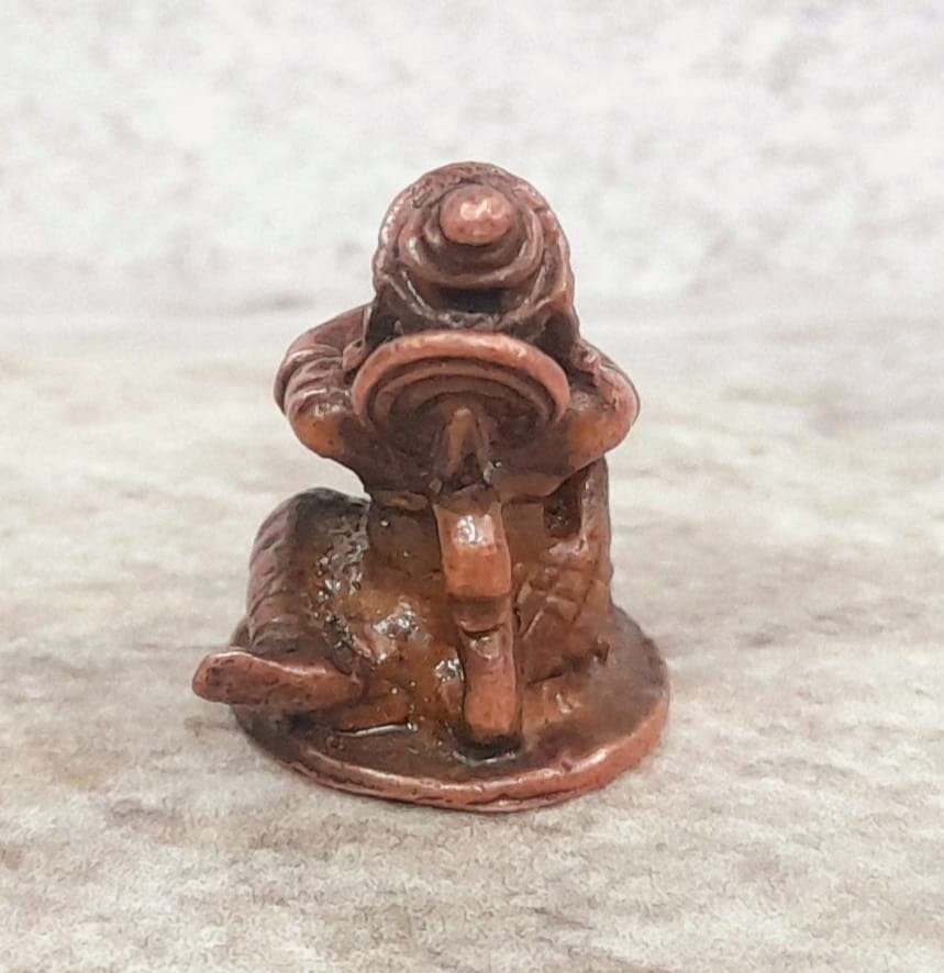 Searchers Paradise - Copper Idols Hanuman, 0.7 inches, Copper Handmade 18 Grams, Patina Antique Finish, Pack of 1 Piece view 2