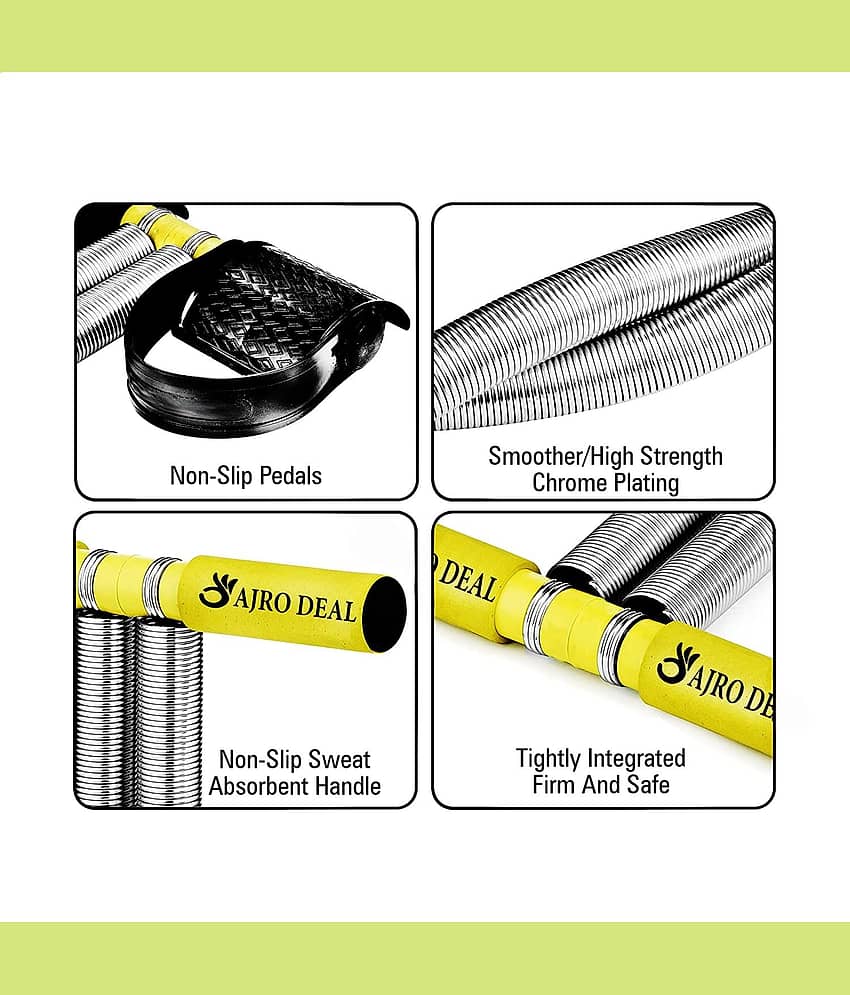 AJRO DEAL Tummy Trimmer Double Spring for Unisex Body tonner, Waist Trimmer & Fitness Equipment and Resistance (10 KG - 40 Kg) Adjustable Hand Grip| Hand Grip Strengthener for Forearm Hand Exercises view 2